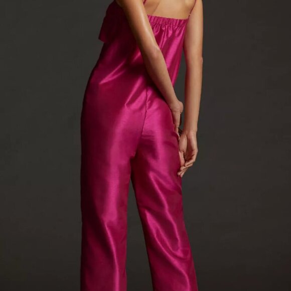 Anthropologie - Satin Bow Tie Jumpsuit - SOLD OUT - Picture 2 of 4